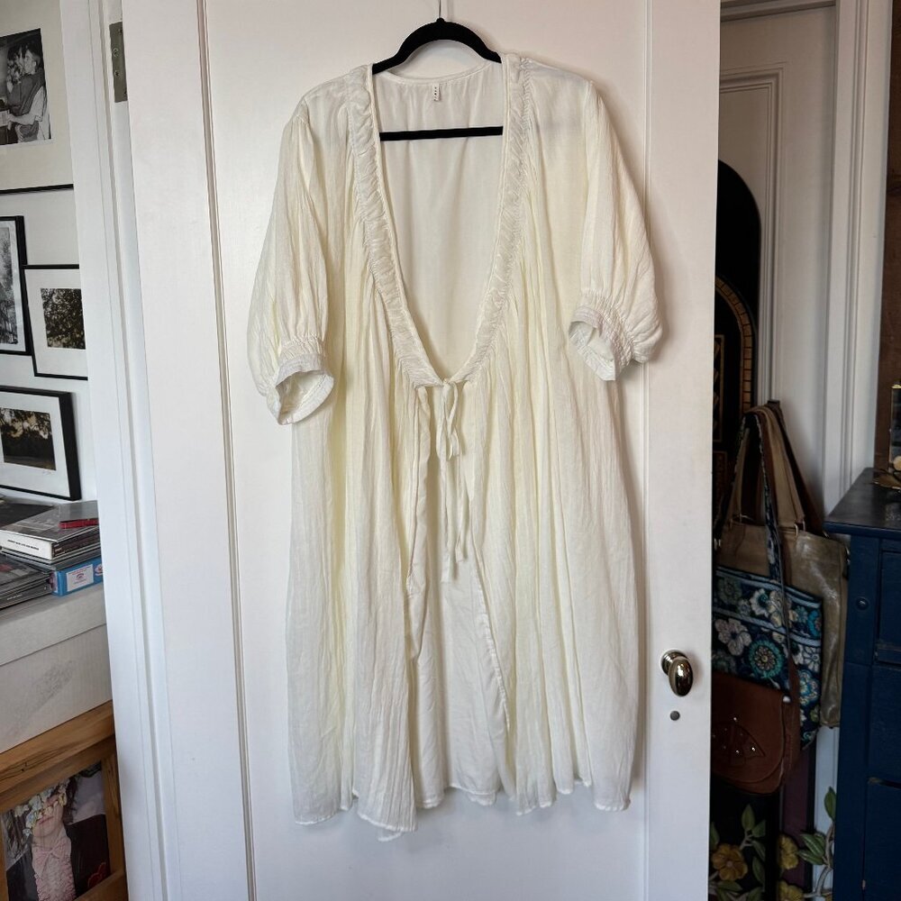 Soft White Nighttime Robe